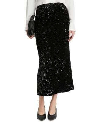 Sequin Velvet Maxi Skirt | Bloomingdale's (US)