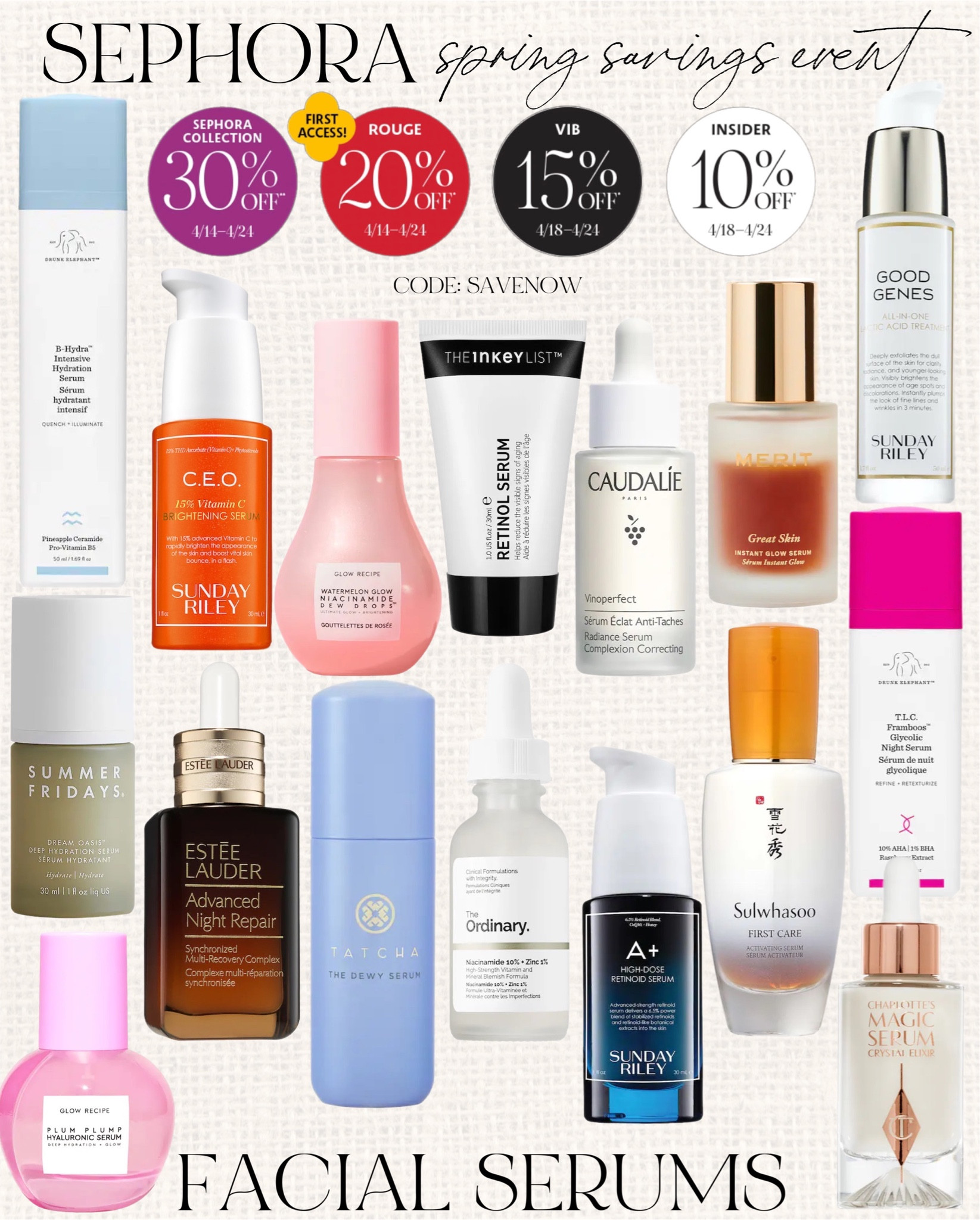 Sephora sale face serums! 

Sephora sale bestsellers and top finds! These are some of my favorite beauty and skin products! #sephorasale Sephora spring savings event, Sephora sale favorites, Sephora face serums, Sephora facial serum, Sephora retinol, Sephora vitamin c serum, Sephora bestselling serums 

#LTKFind #LTKbeauty #LTKBeautySale