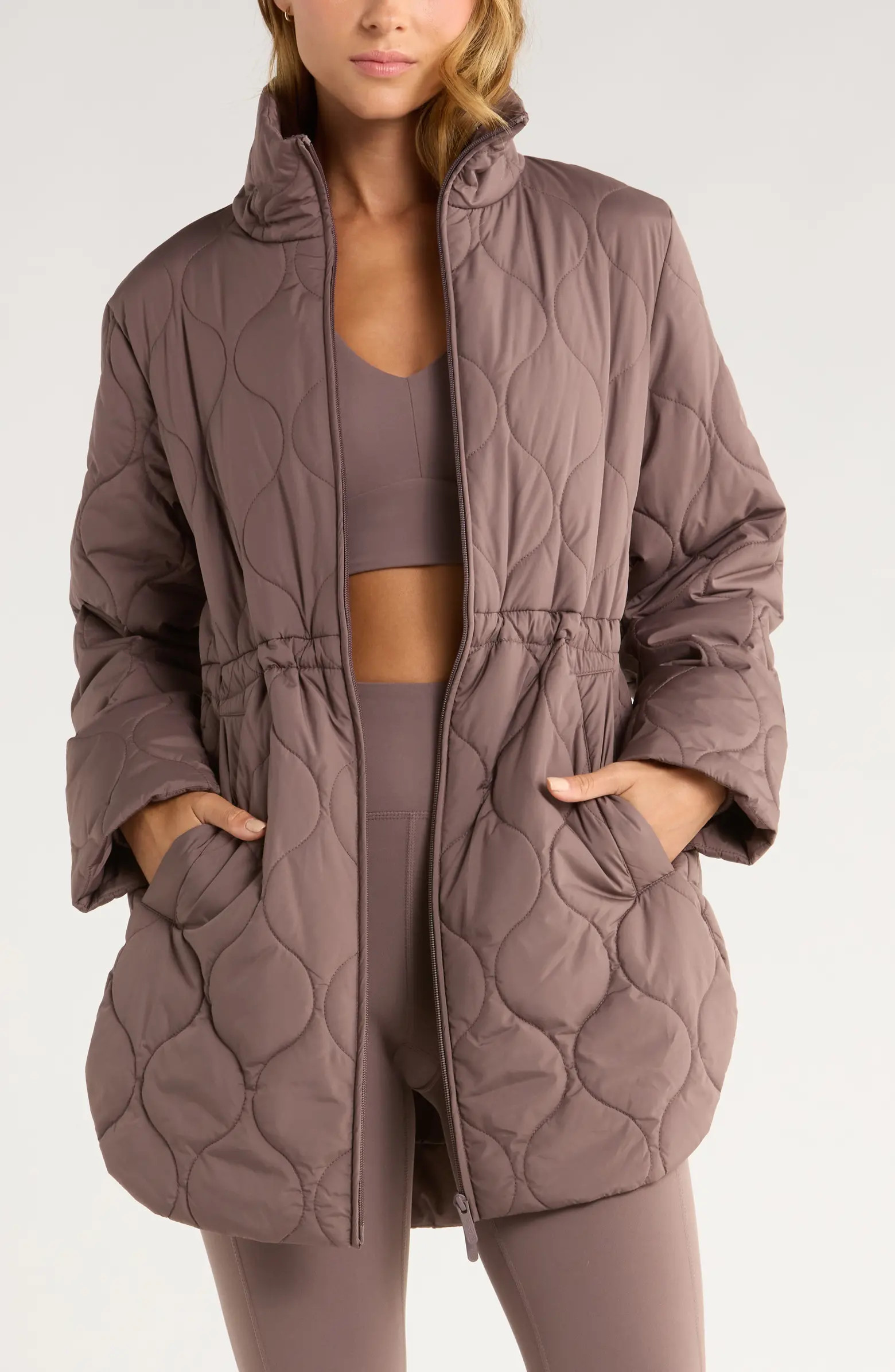Skyline Longline Quilted Jacket | Nordstrom