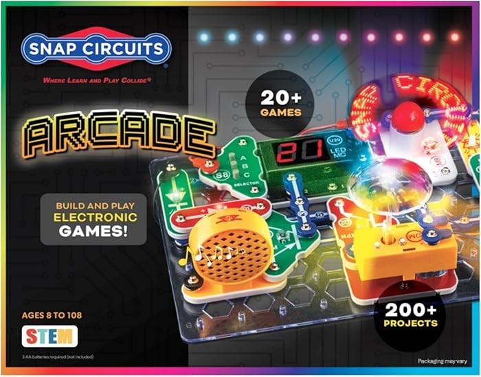 Snap Circuits “Arcade”, Electronics Exploration Kit, Stem Activities for Ages 8+, Full Color ... | Amazon (US)