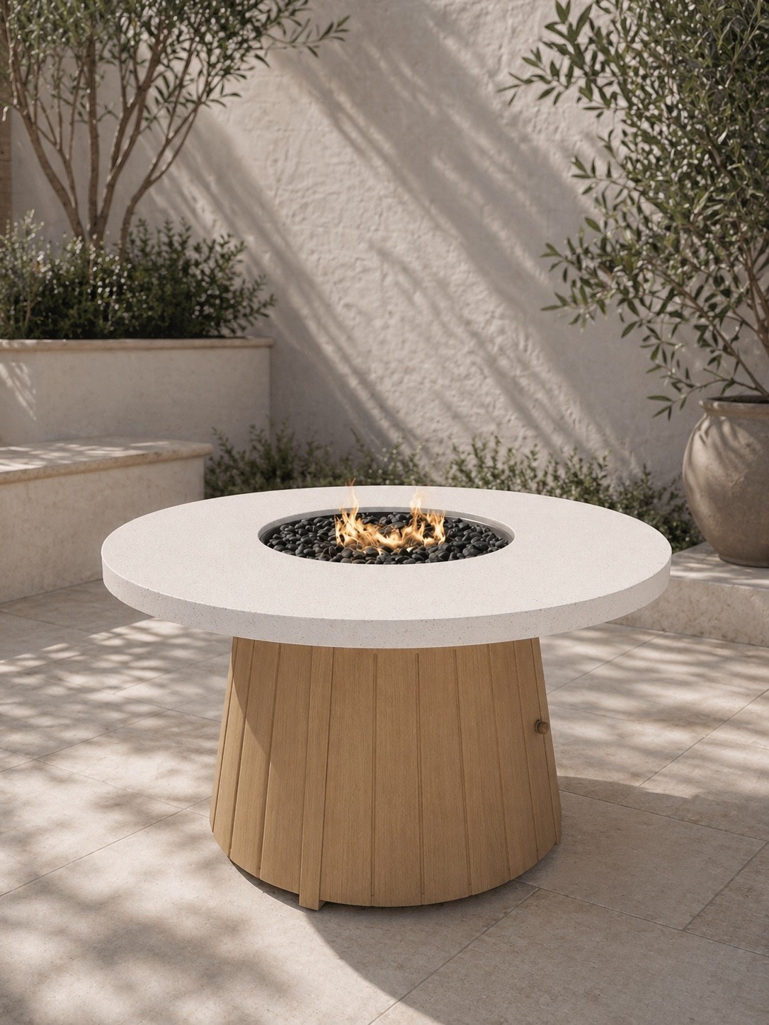 Pretty Walmart outdoor gas fire table is back in stock and has great reviews! I love the color and design 😍￼

#LTKHome #LTKSeasonal