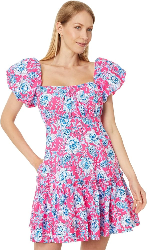 Lilly Pulitzer Women's Nastia Short Sleeve Cotto | Amazon (US)