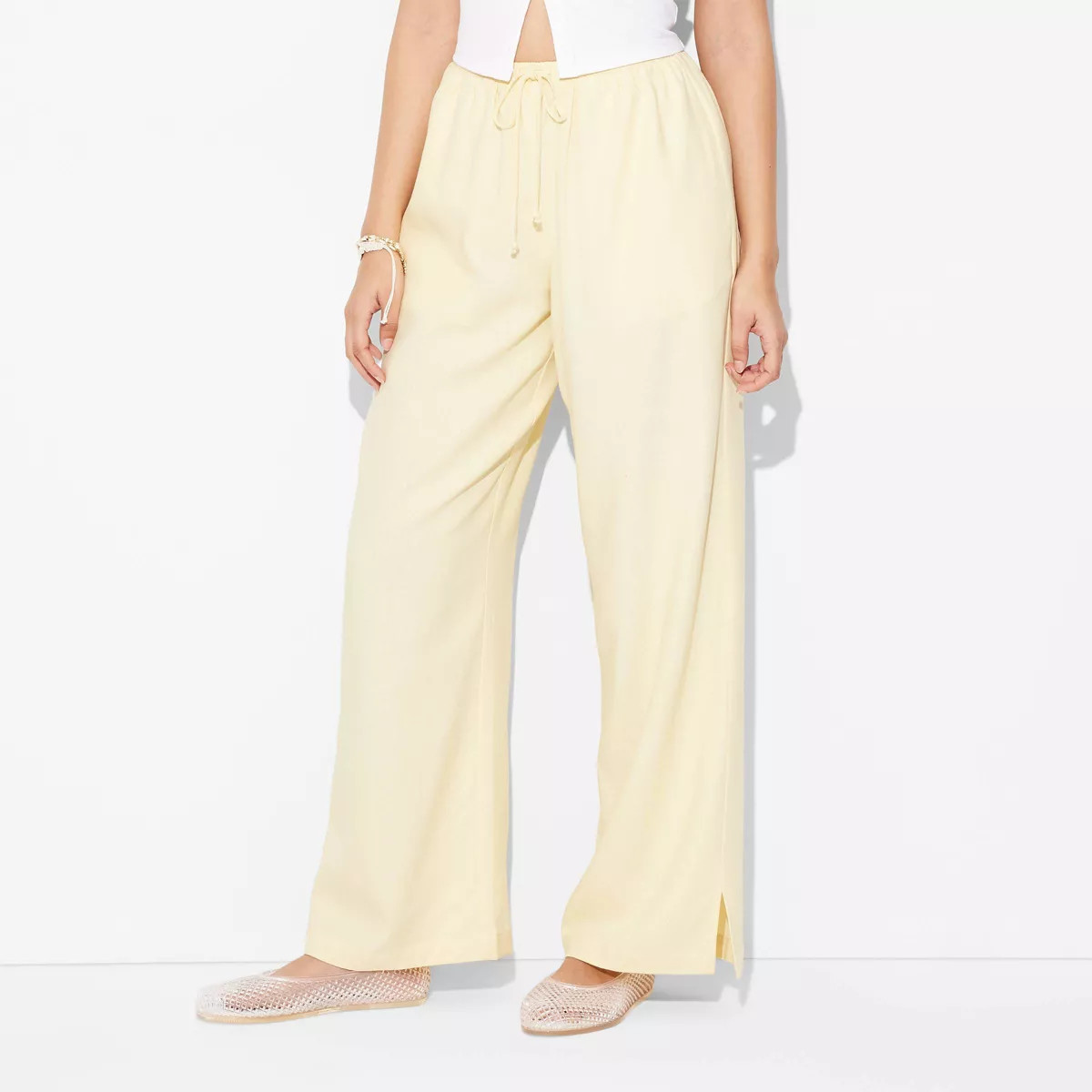 Women's Pull-On Linen Pants - Wild Fable™ | Target