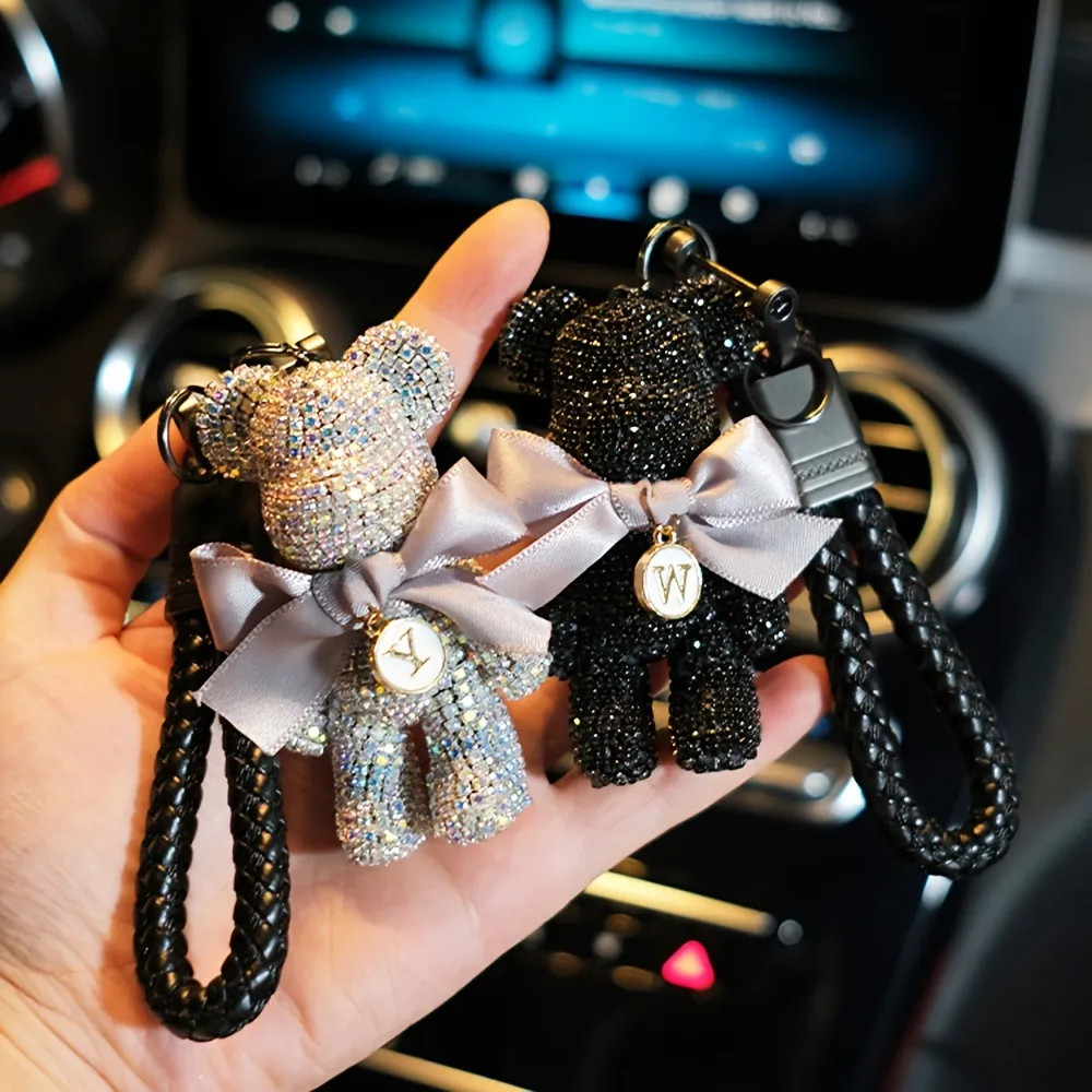 Cute Bear Keychain, Braided Wrist Strap Car Key Chain Accessories Decorations Pendants, Best Fash... | Temu Affiliate Program