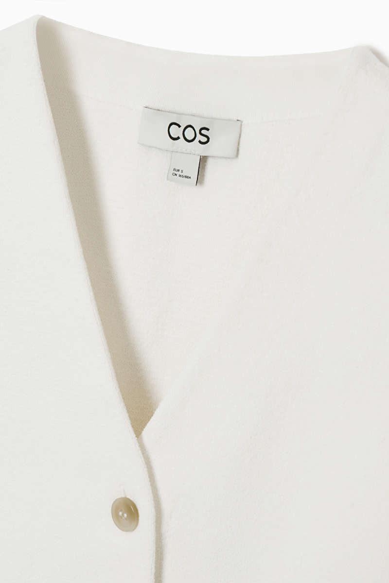 KNITTED WAISTCOAT - Ivory - COS | COS UK