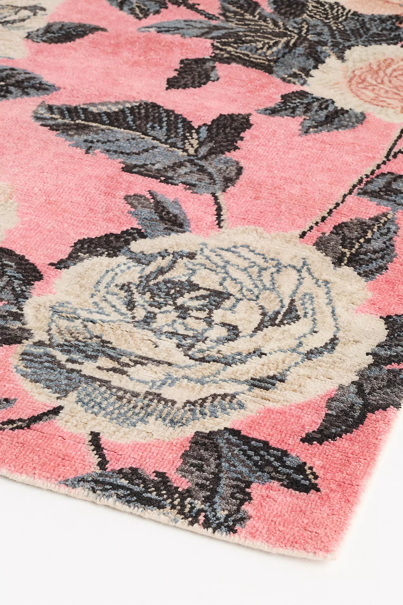 Larose Hand-Knotted Wool Floral Rug | Anthropologie (US)