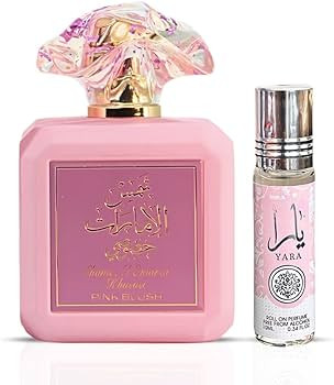 Ard al Zaafaran Pink Blush Shams Al Emarat Khususi Eau De Parfum 100ml & Yara Roll On Concentrate... | Amazon (US)