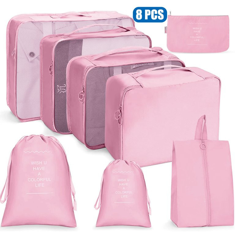 Packing Cubes for Luggage, Compression Packing Cubes Travel Luggage Organiser Bag, Foldable Large... | Walmart (US)