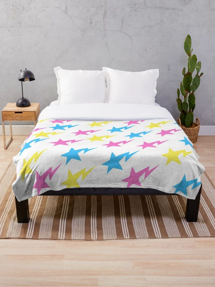 Cotton Candy Stars  Throw Blanket | Redbubble (US)