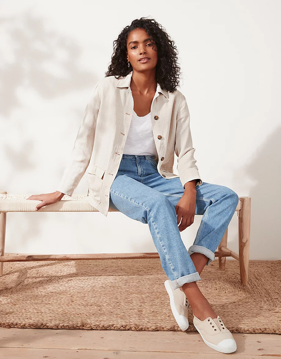 Eco-Wash Organic Cotton Brompton Jeans | The White Company UK & ROW