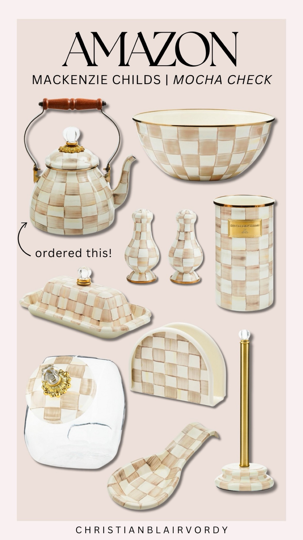 New mocha check print, Mackenzie childs, Amazon finds

#christianblairvordy

#amazon #mackenziechilds #mocha #checkeredprint #kitchen #home 

#LTKHome #LTKFamily #LTKStyleTip