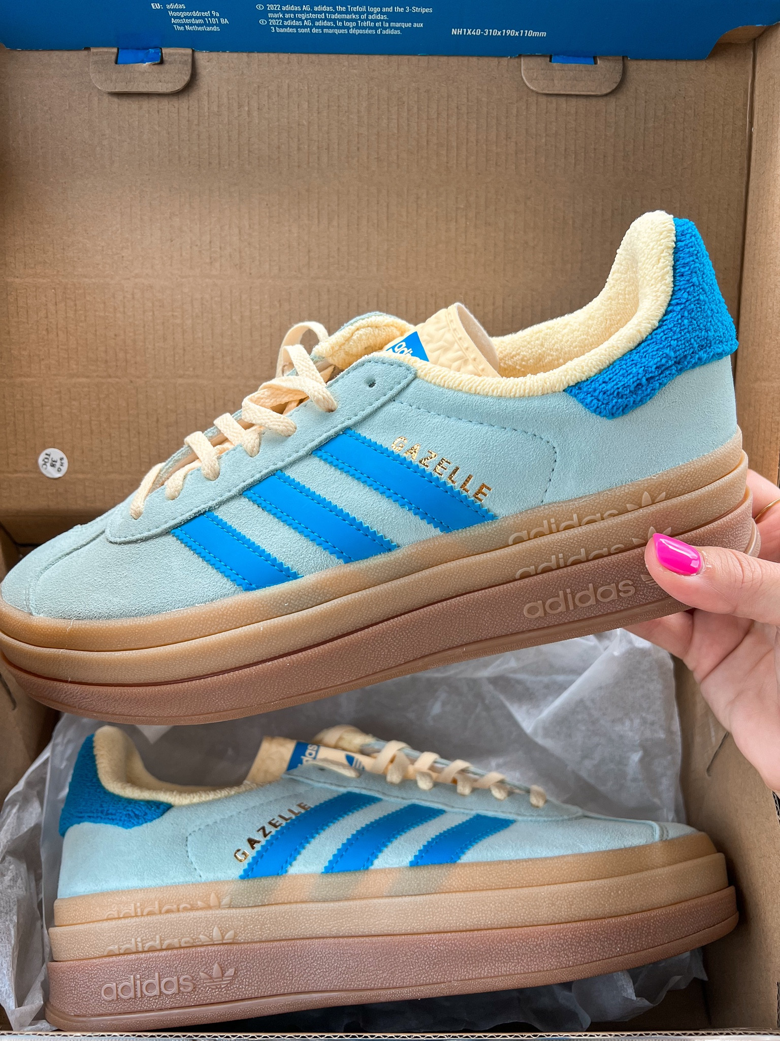 adidas gazelle silver green womens Adidas Gazelle Bold W Sneaker » Buy online now! main image 1