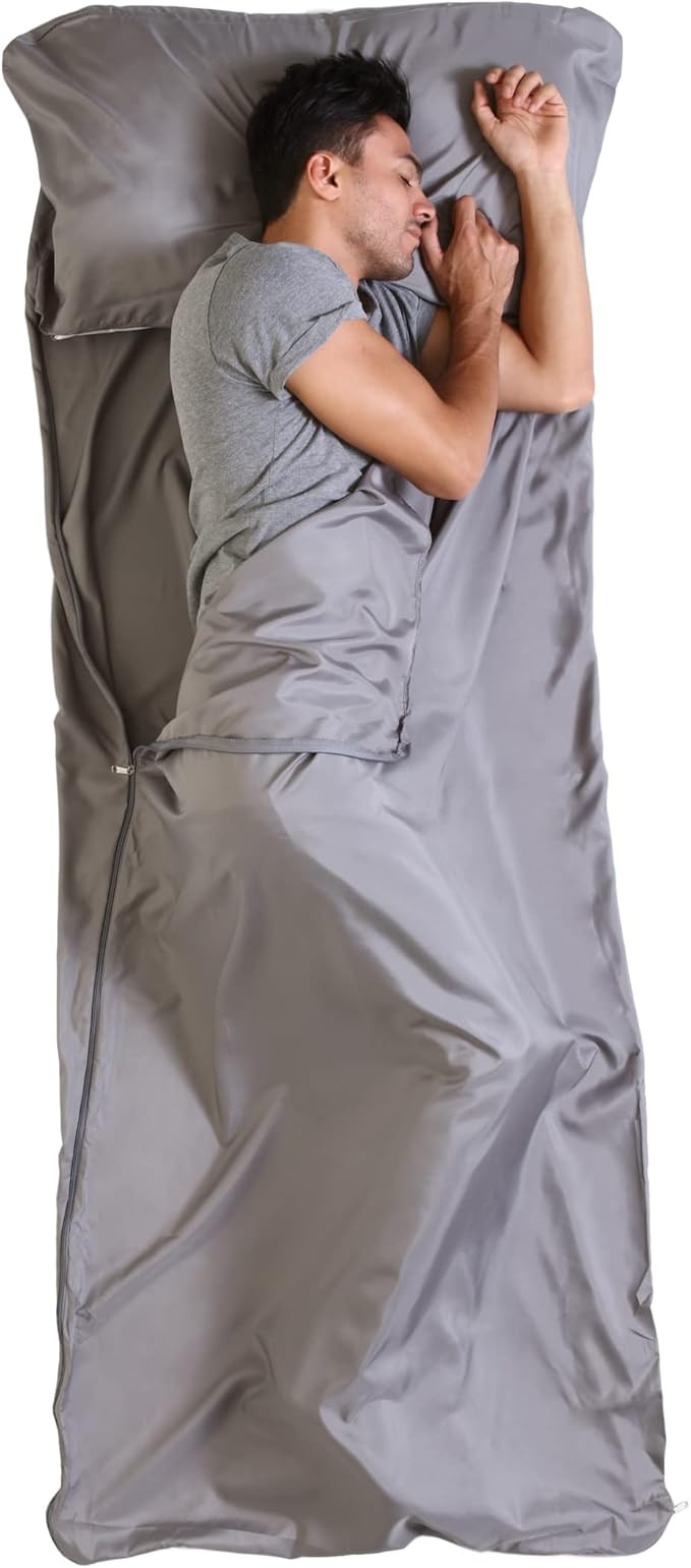 Sleeping Bag Liner - Camping & Travel Sheets for Adults - Sleeping Sack & Sheets for Backpacking,... | Amazon (US)