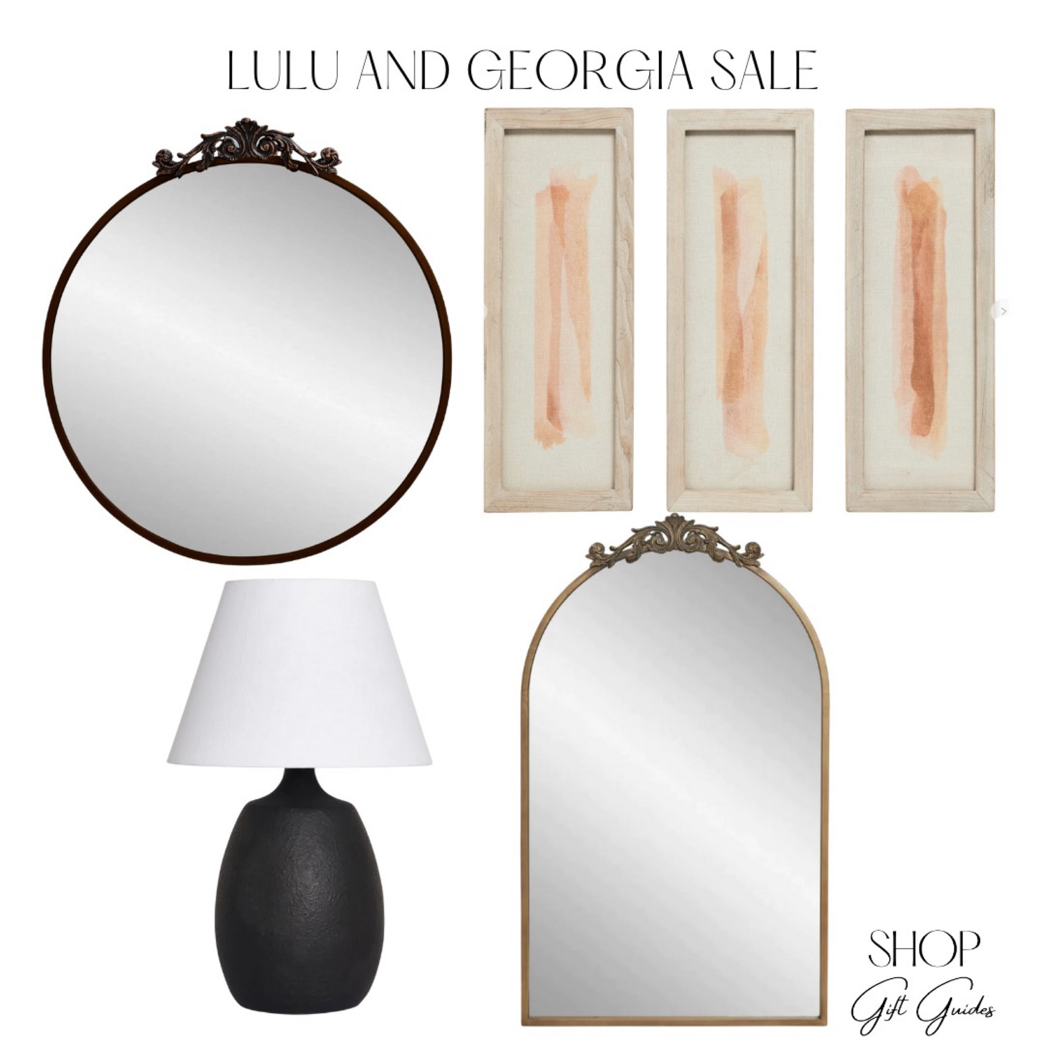 Lulu and Georgia Home sale! Love these antique mirrors that come in different shapes and sizes! 

#LTKsalealert #LTKhome
