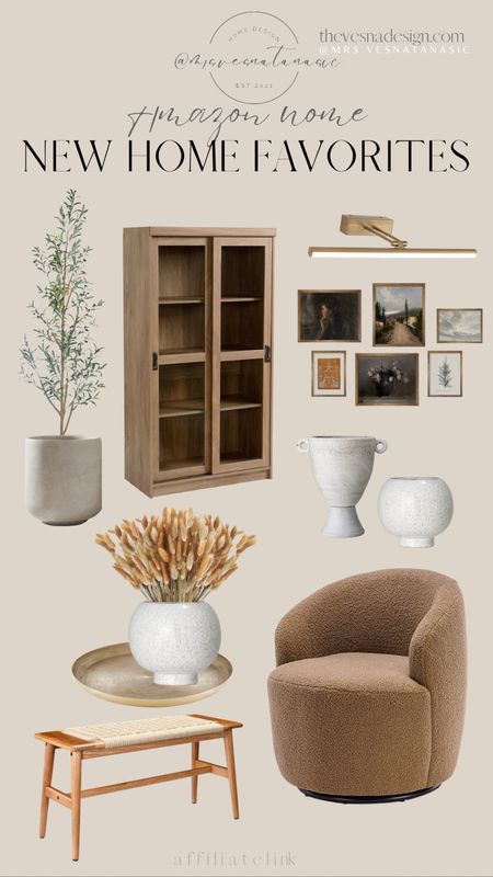 New Amazon home favorites & finds! Cannot believe this chair is only $159!! 

Cabinet, outdoor planter, art print, vintage art, boucle chair, sherpa chair, sherpa chair, dried flowers, picture light, ottoman, stool, brass tray, gold tray, ottoman, Amazon home, Amazon home decor, home decor, vase, travertine vase, travertine bowl, olive tree, faux olive tree, 

#LTKhome #LTKsalealert #LTKFind