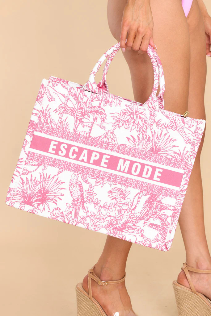 Escape Mode Pink Print Bag | Red Dress 