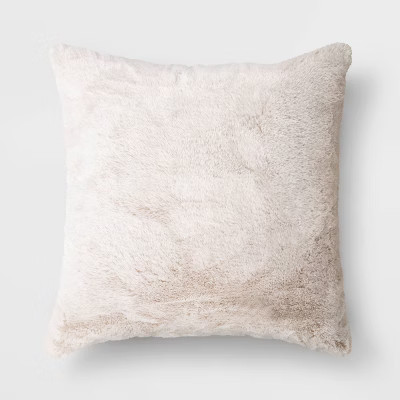 Faux Rabbit Fur Throw Pillow - Threshold™ | Target