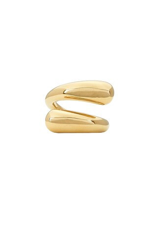 Lie Studio OHRRINGE THE VICTORIA in 18k Gold Plated - Metallic Gold. Size 52 (also in 48, 50, 54). | FWRD 