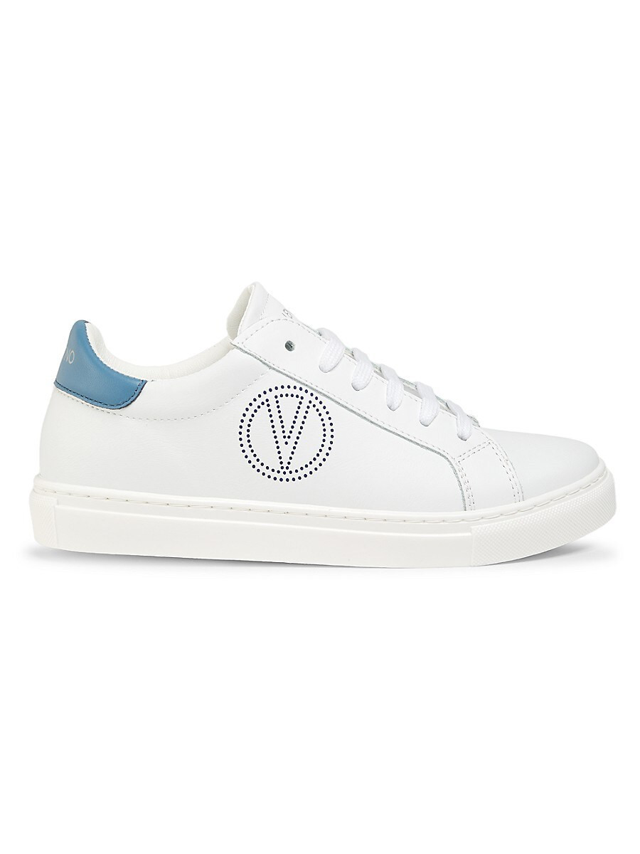 Valentino by Mario Valentino Women's Petra Leather Sneakers - White Sky - Size 9.5 | Saks Fifth Avenue OFF 5TH