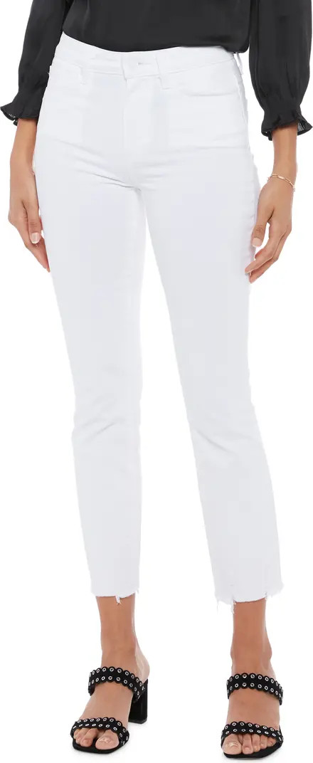 Cindy High Waist Raw Hem Ankle Jeans | Nordstrom