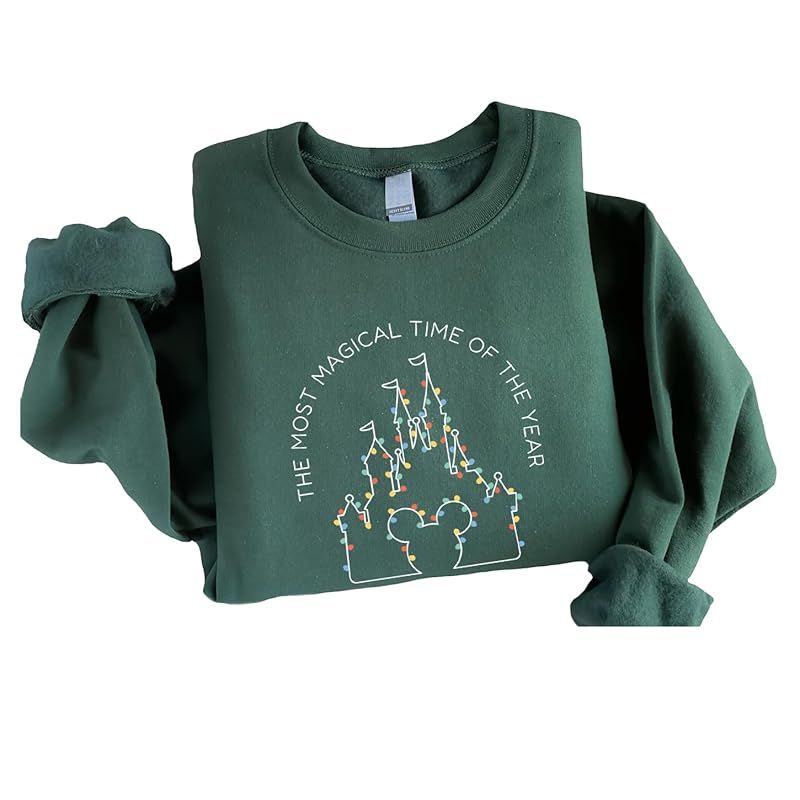 It’s The Most Magical Time Of The Year Christmas Sweatshirt, Cute Castle Sweater, Christmas Gif... | Amazon (US)