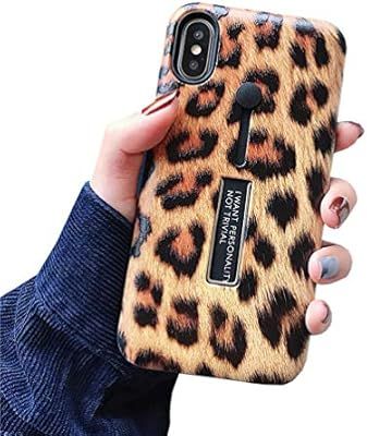 Duolaa iPhone 7 Plus Case, iPhone 8 Plus Case, Embossed Leopard Rugged Shockproof Slim Fit Dual L... | Amazon (US)
