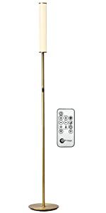 O’Bright LED Cylinder Floor Lamp with Remote Control, Full Range Dimming, Adjustable Color Temperatu | Amazon (US)