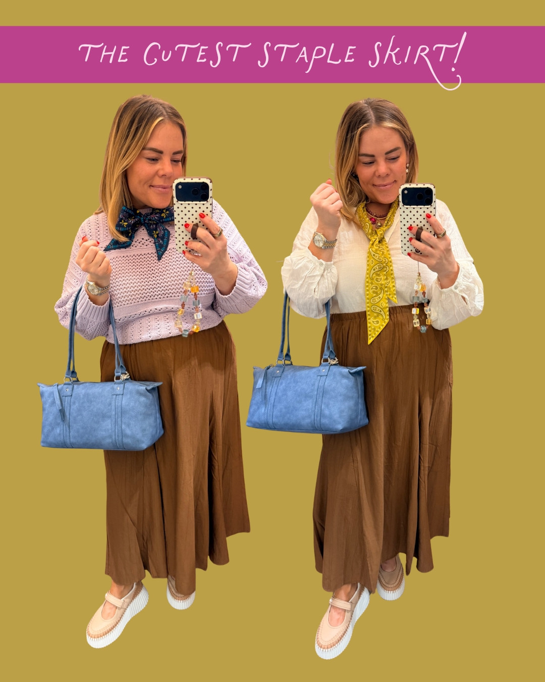 The cutest staple skirt! This can be styled SOOOO many ways!

#LTKgrwm #LTKootd #LTKmomlife