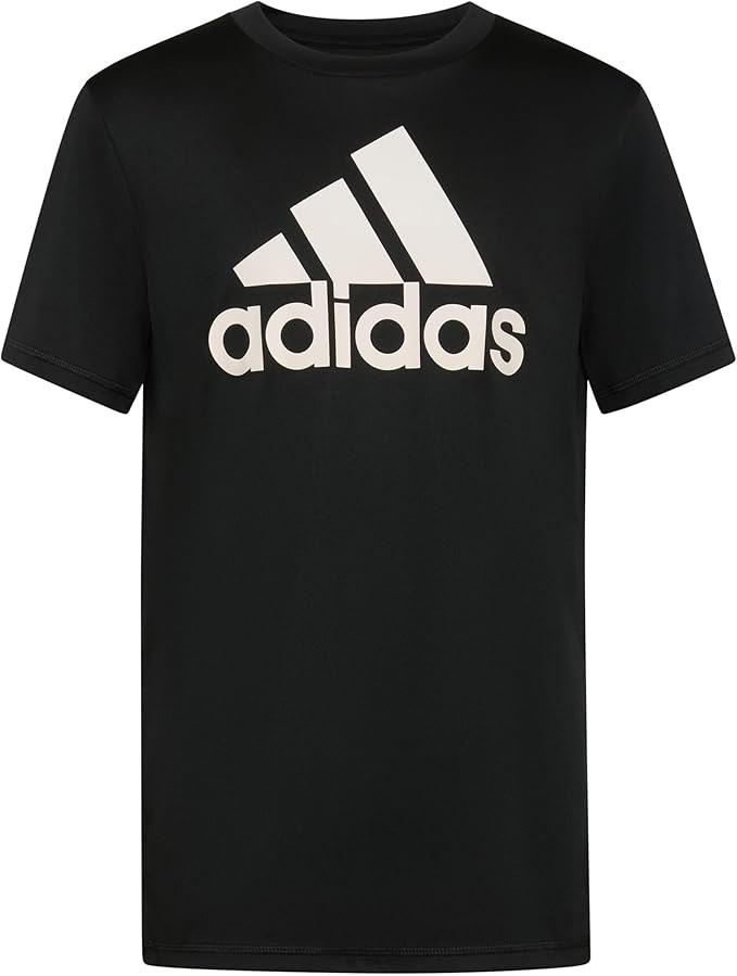 adidas Boys Short Sleeve Aeroready Performance Logo Tee T-Shirt | Amazon (US)