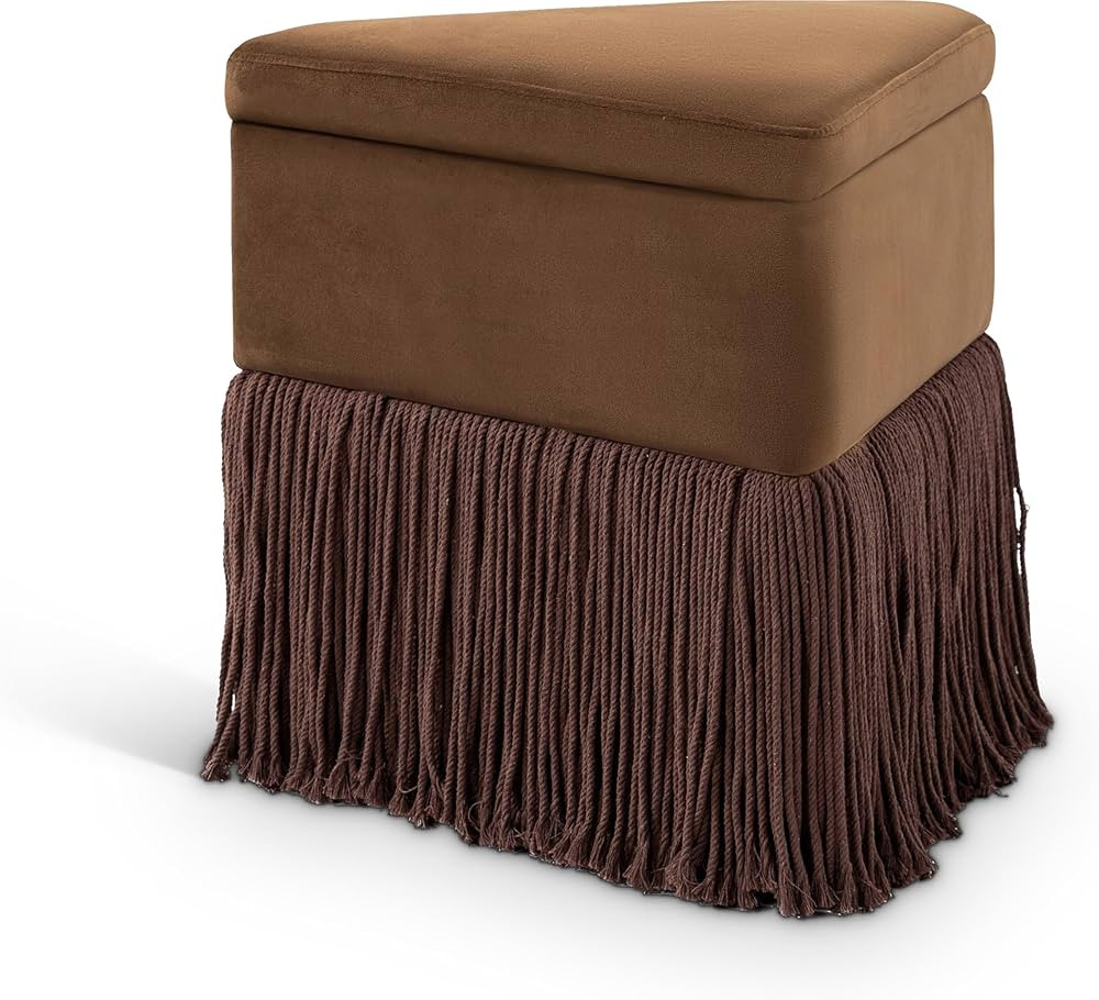Meridian Furniture 110Brown Trivoli Collection Modern | Contemporary Ottoman/Stool with Rich Brow... | Amazon (US)