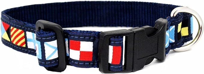 Skippers Nautical Code Flag Pet Collar | Amazon (US)