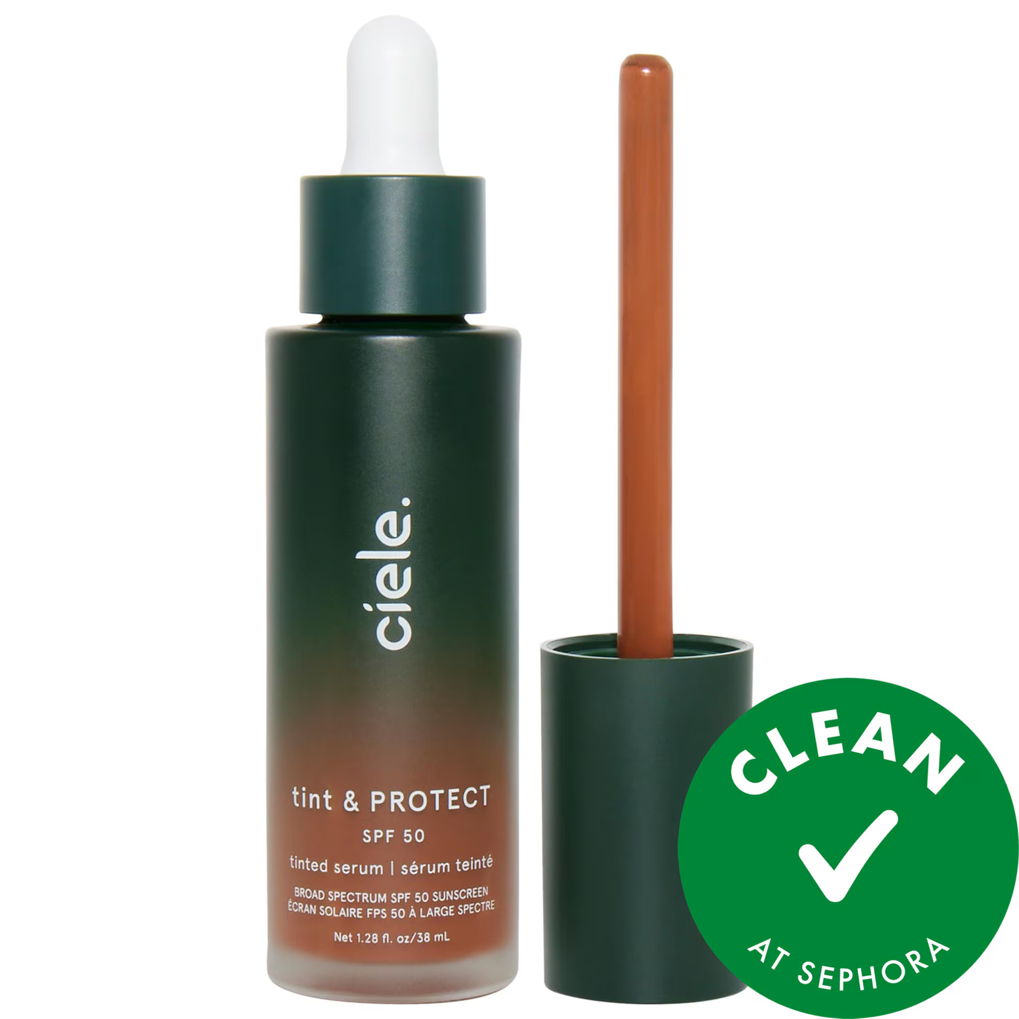 ciele tint & PROTECT medium coverage serum foundation with SPF 50+ 12 Medium Deep 1.28 oz | Sephora (US)