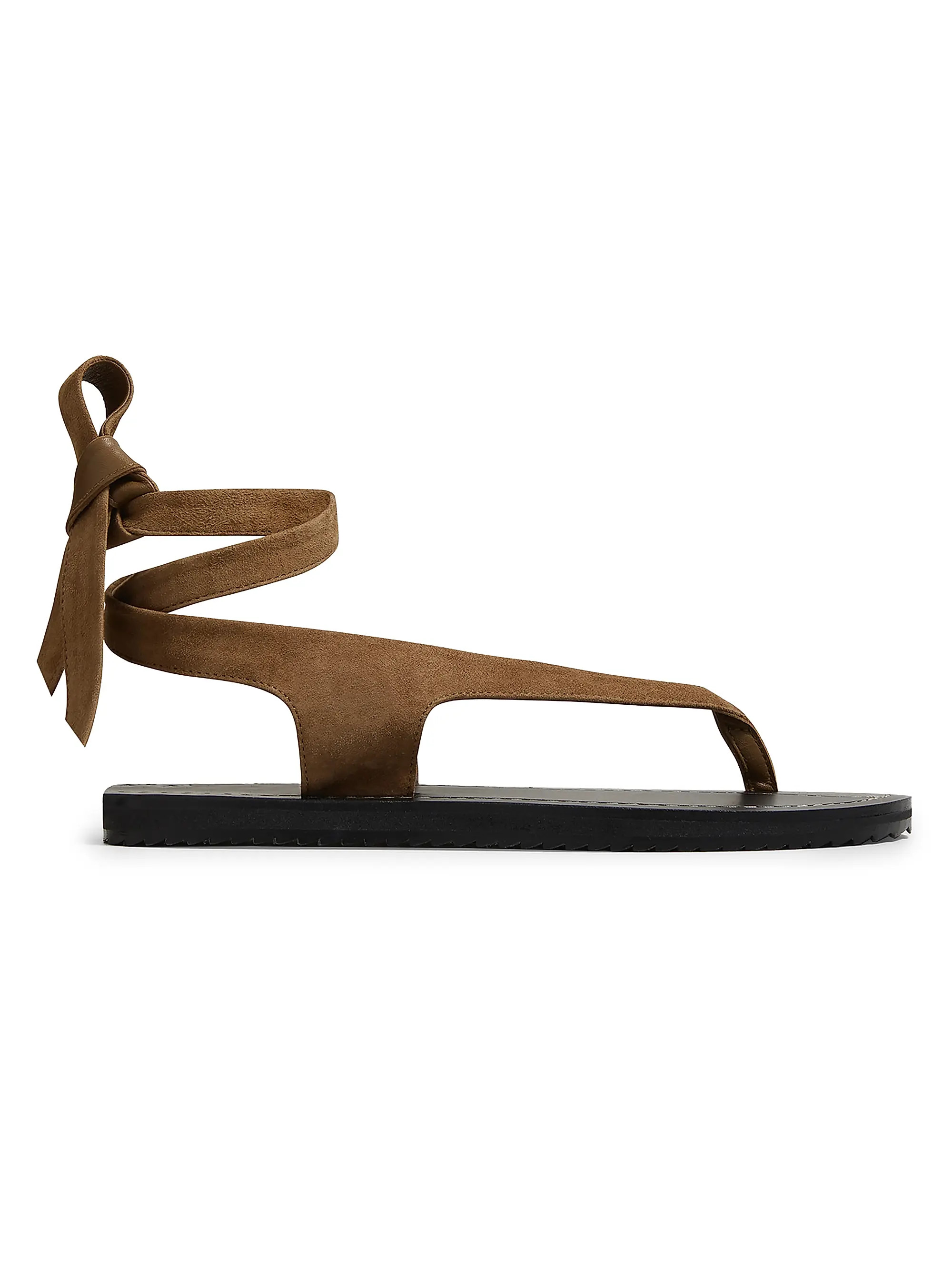Elmer Ankle-Wrap Suede Sandals | Saks Fifth Avenue