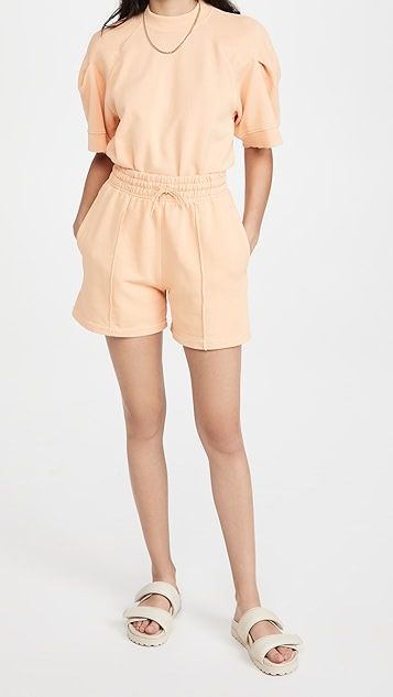 90'S Pintuck High Rise Relaxed Shorts | Shopbop