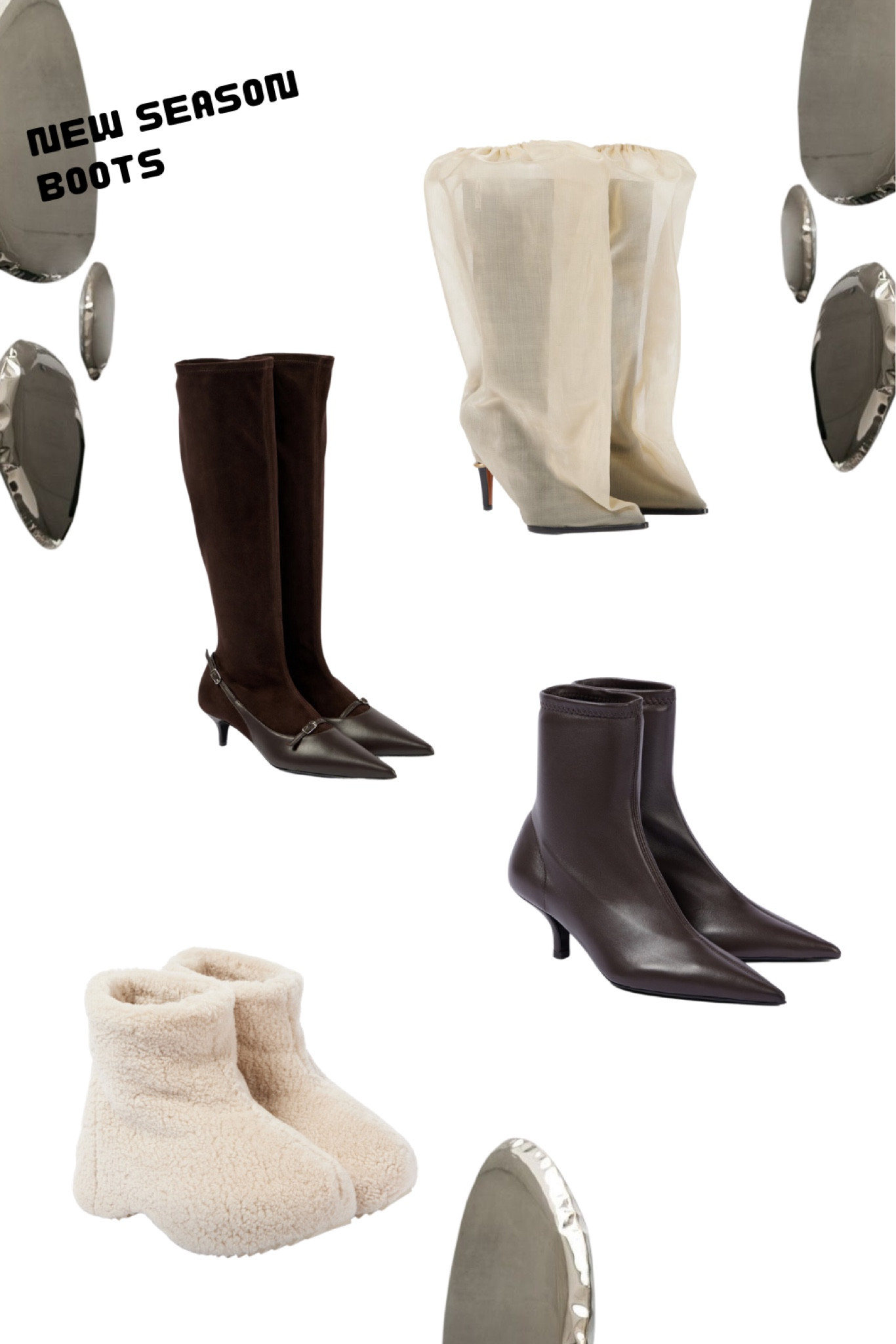 These Autumn/ Winter boots are the must haves in brown, cream and neutral shades 🤎

Fluffy, shearling boots are perfect for those cosy Autumn days and pointed heel sock boots are a great addition to those sleek, styled winter outfits 

#FashionMonth #LTKautumn #LTKuk