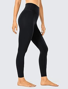 CRZ YOGA Womens Brushed Naked Feeling Workout Leggings 25" / 28"- High Waisted Gym Compression Tu... | Amazon (US)
