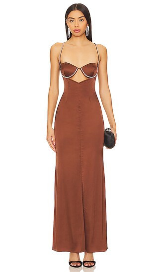 NBD Kalena Gown in Brown. - size S | Revolve Clothing (Global)