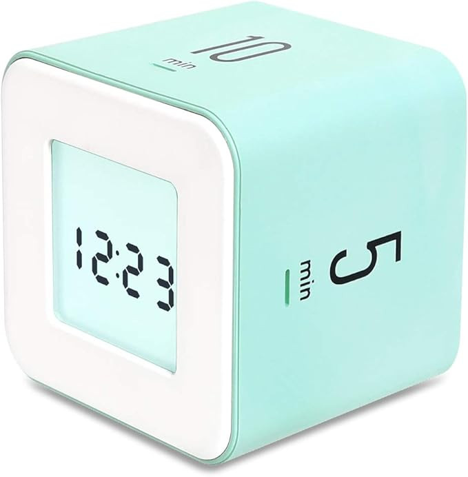 mooas Multi Cube Timer/Rotating Timer, Simple Operation, Clock & Timer (Mint) | Amazon (US)