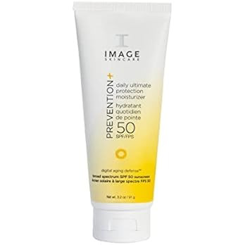 IMAGE Skincare, Prevention+ Daily Ultimate Protection Moisturizer SPF 50, Zinc Oxide Face Sunscre... | Amazon (US)