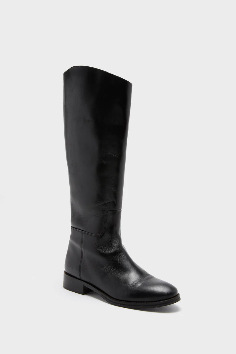 Black Leather Ryder Boots | Tuckernuck (US)