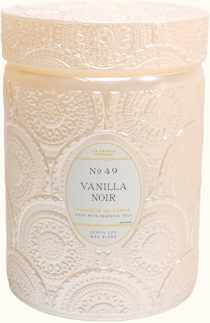 LEOBEN CO – Vanilla Noir Scented Candle – 18oz, Heirloom Collection Design – 80 hr Burn Tim... | Amazon (US)