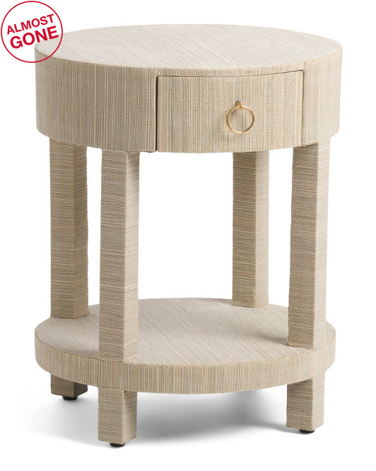 18x22 Natural Odelia Round Accent Table | TJ Maxx