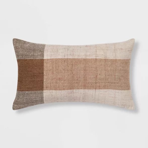 Oversized Textured Woven Lumbar Throw Pillow - Threshold™ | Target