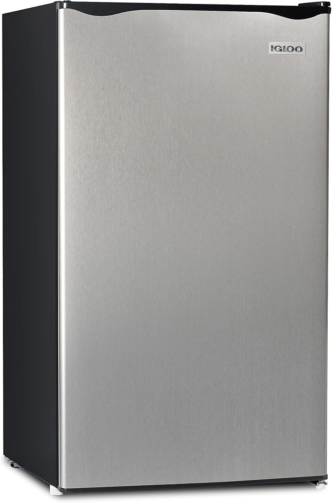 Igloo 3.2 Cu.Ft. Mini Fridge with Freezer - Single Door Compact Refrigerator with Glass Shelves f... | Amazon (US)