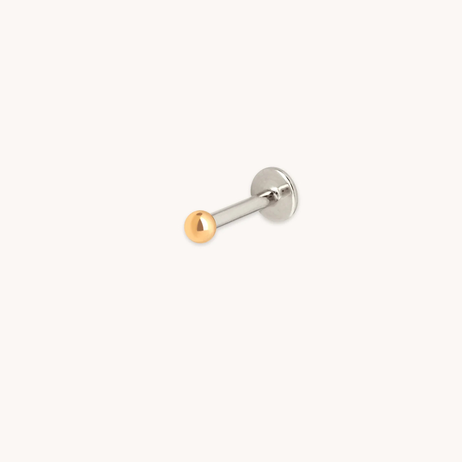 Essential Ball Titanium Piercing Stud in Gold | Astrid & Miyu UK