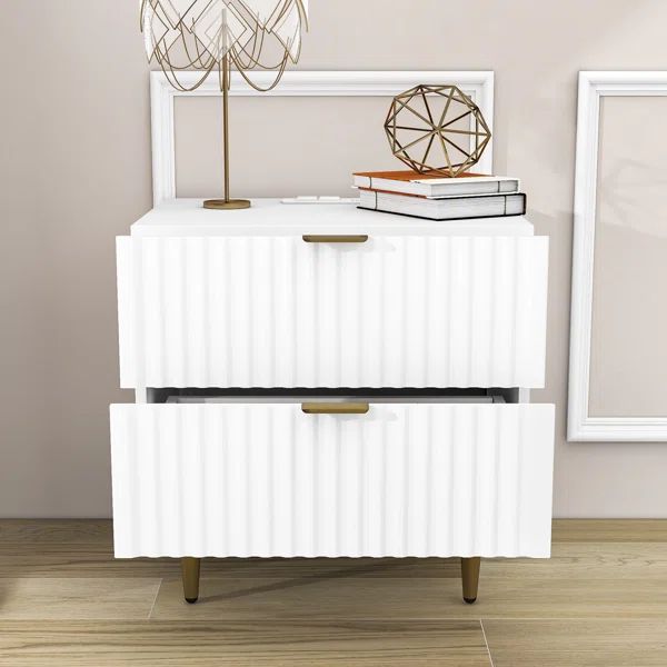 Krisette Solid + Manufactured Wood Nightstand | Wayfair North America