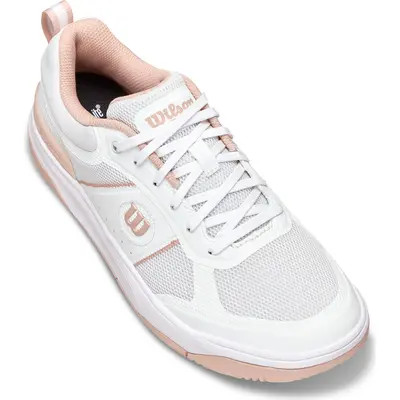 WILSON Pickle Pro Pickleball Sneaker in Clear White/cameo Rose at Nordstrom, Size 6 | Nordstrom