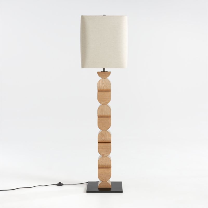 Landing Wood Corner Floor Lamp + Reviews | Crate & Barrel | Crate & Barrel