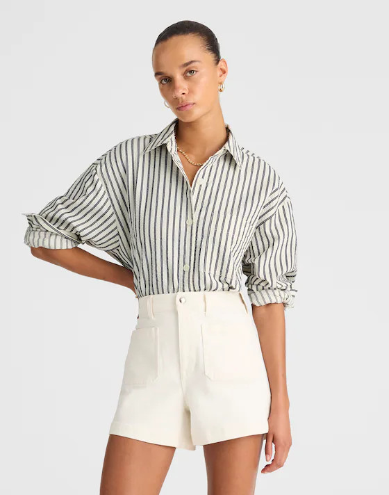 Straight-Hem Shirt | Madewell | Madewell
