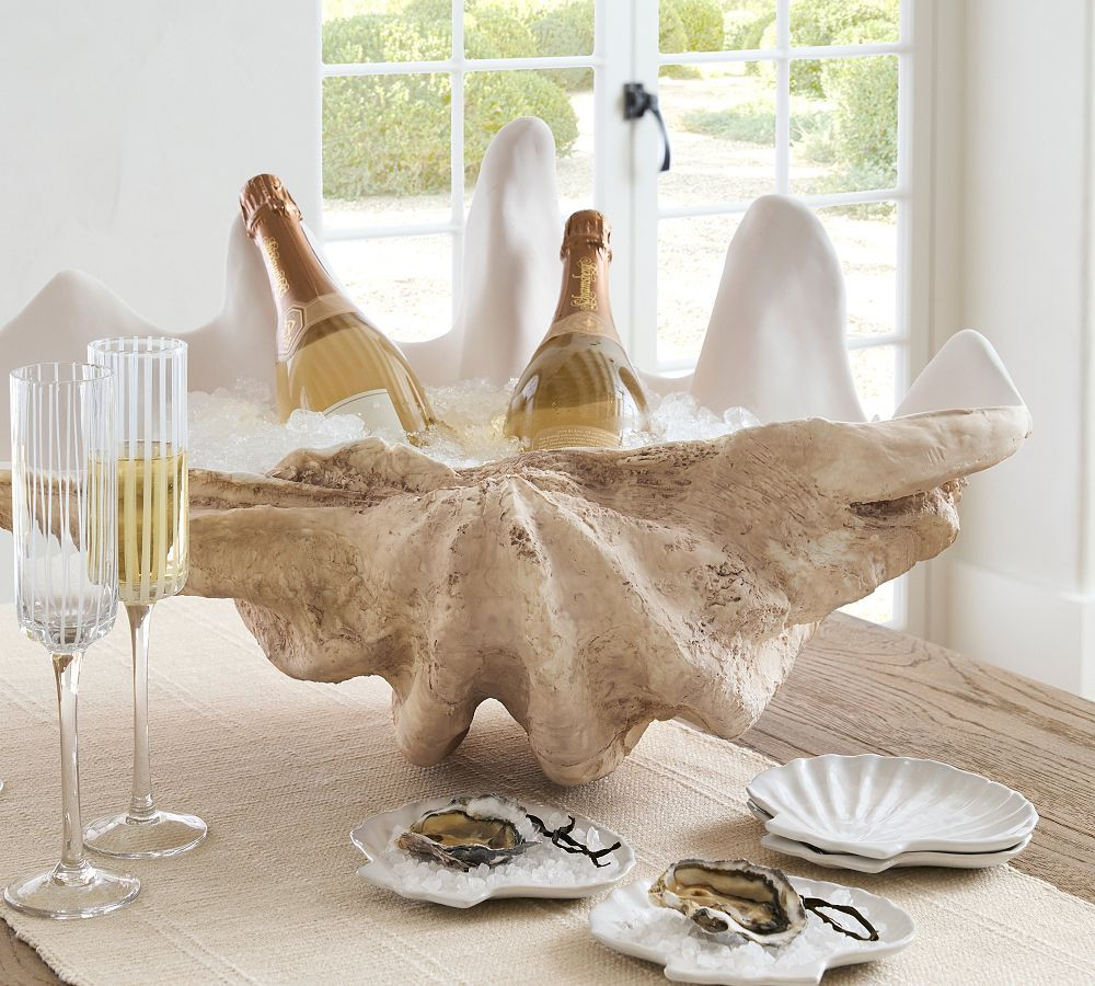 Clam Shell Champagne Bucket | Pottery Barn (US)